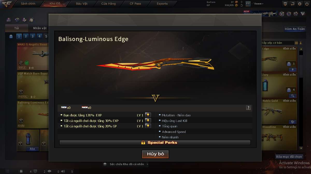 shop acc cf uy tin gia re